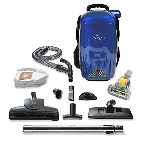 Blue 8 Quart Lightweight Backpack Vacuum Cleaner Loaded with Tools for Every Cleaning Job and HEPA Filtration