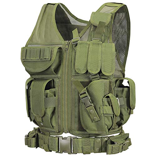GZ XINXING S - 4XL Law Enforcement Tactical Airsoft Paintball Vest (Green)