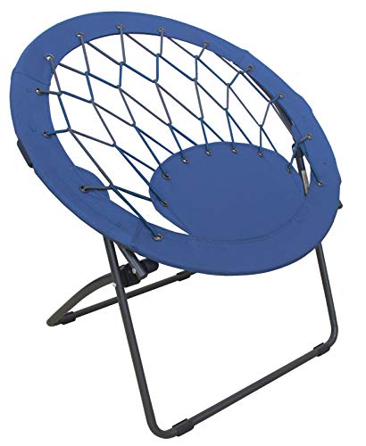 Zenithen Bungee Folding Dish Chair, Blue - Pack of 1