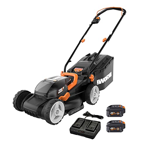 Worx WG779 40V Power Share 4.0Ah 14' Cordless Lawn Mower (Batteries & Charger Included)