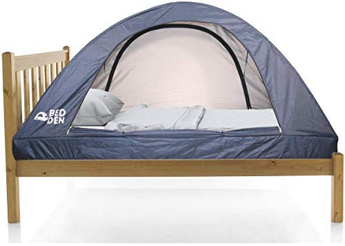 Bed Den II - Foldable Privacy Bed Tent Twin XL (79.5' L x 37.4' W x 35' H) Pop Up College Dorm Room Kids Cozy Sleep Better