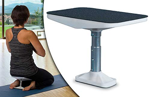 Meditation bench, Seiza Bench,It's Adjustable, Portable,Lightweight and Durable - White