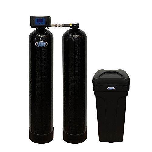 Discount Water Softeners Genesis 2 Duo 32,000 Grain Water Softener and Whole House Chlorine Filtration and Removal System, Digital Metered, High Efficiency, Direct Flow and Upflow Brining