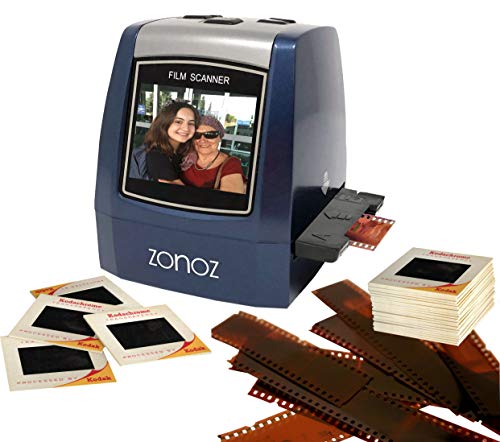 ZONOZ FS-3 22MP All-in-1 Film & Slide Converter Scanner, Speed-Load Adapters for 35mm, 126, 110 Negative & Slides, Super 8 Films - Worldwide Voltage 110V/240V AC Adapter